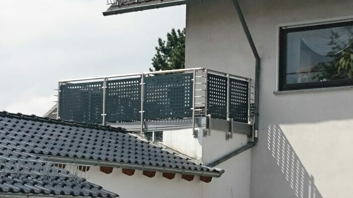 Balkon Edelstahlgeländer Moschheim