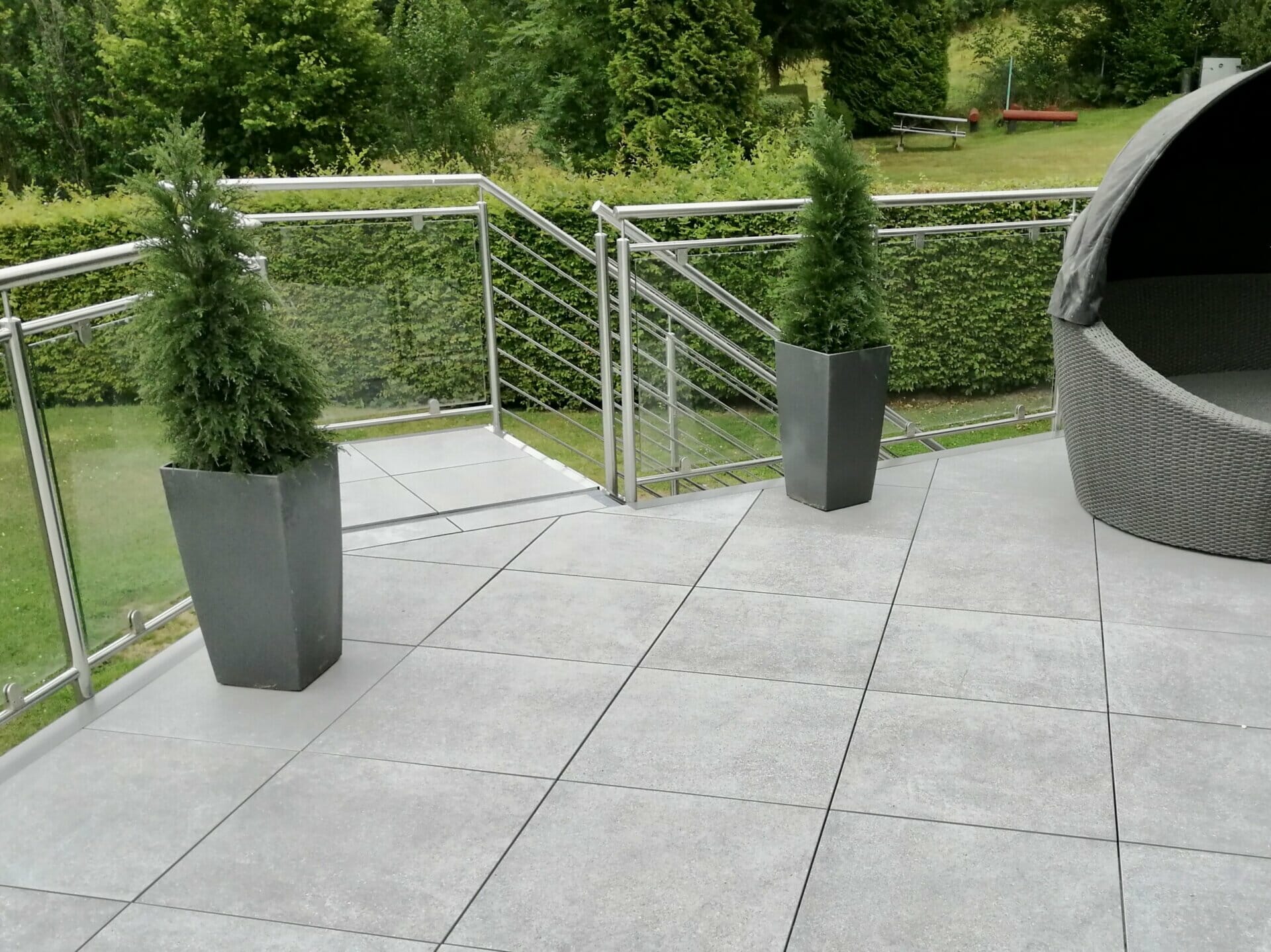 Edelstahlgeländer Terrasse